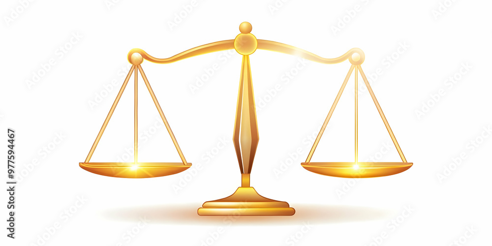 Flat Isolated Scales of Justice Icon with Glowing Effect for Human Rights Day Infographic - Symbolizing Fairness and Equality in a Modern Design Flat Isolated Scales of Justice Icon with Glowing Effect for Human Rights Day Infographic - Symbolizing Fairness and Equality in a Modern Design