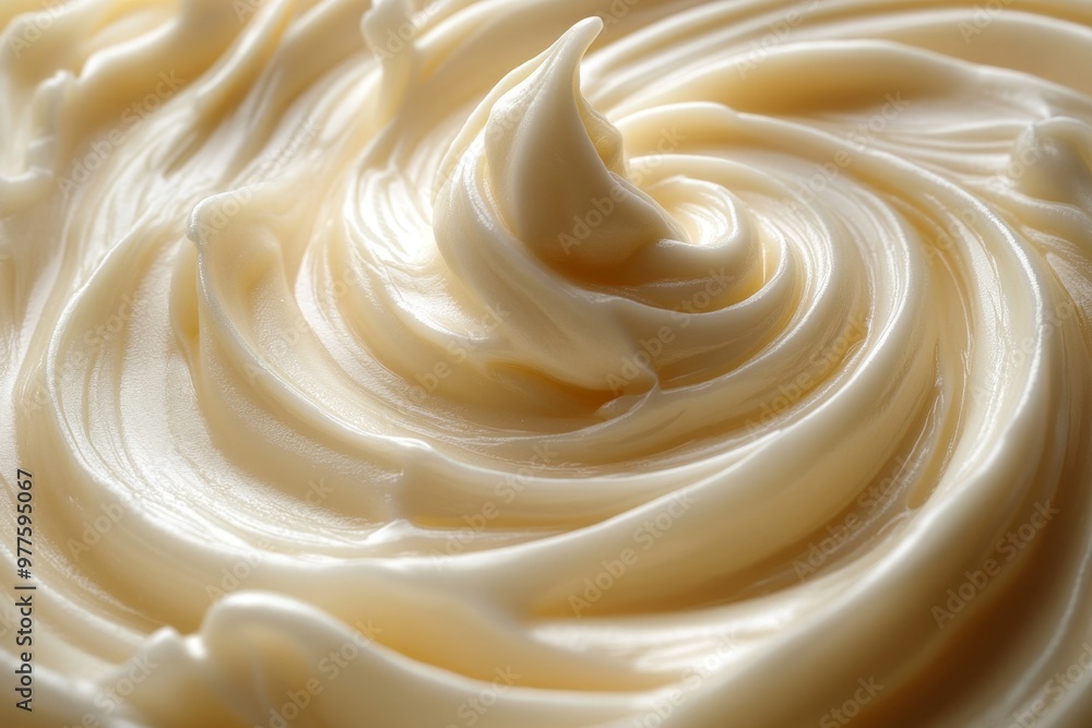 Obraz premium Cream with swirls 