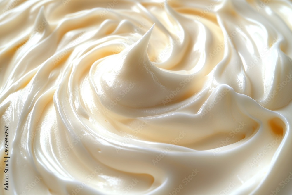 Cream with swirls Cream with swirls