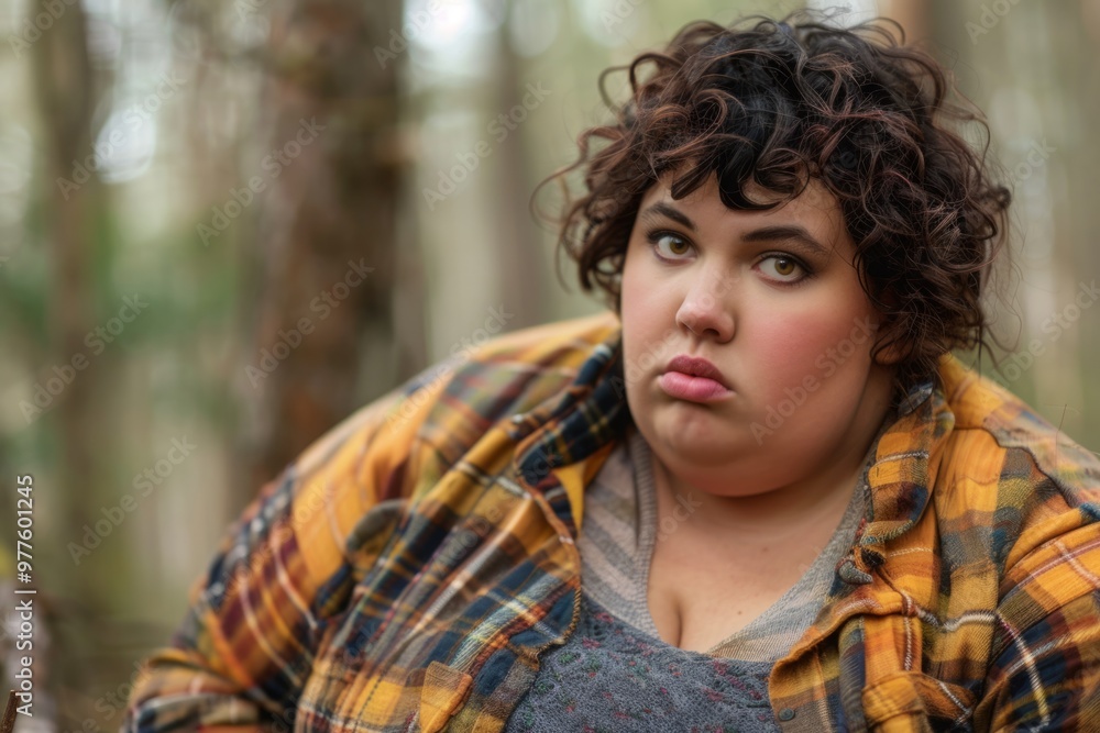 A person with obesity faces discrimination and prejudice, challenging societal stigmas and advocating for body positivity and self-acceptance A person with obesity faces discrimination and prejudice, challenging societal stigmas and advocating for body positivity and self-acceptance