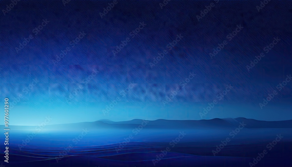 Fototapeta premium A night sky with a blue gradient.