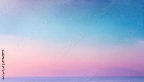 Pastel sky over calm water