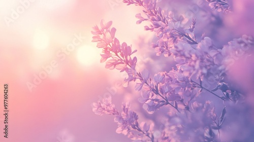 A pastel pink background with soft and muted tones, ideal for creating a gentle and soothing visual effect. photo