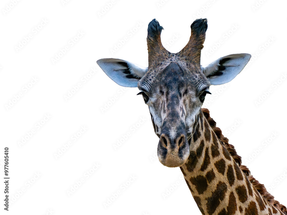Obraz premium giraffe portrait looking at you