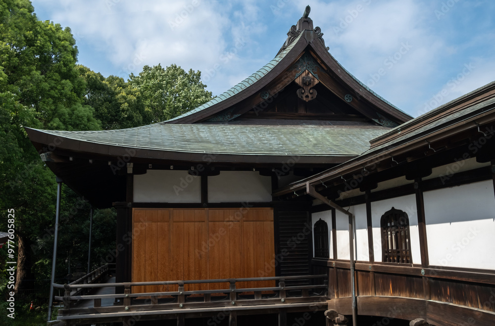 Kiyomizu Kannon-do Temple, is the oldest structure in Ueno Park, Tokyo, Japan