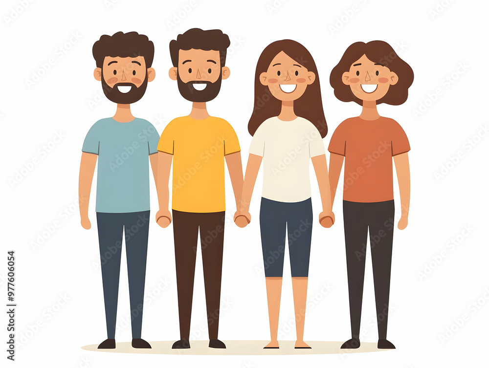 Flat Vector Illustration of Family Support for Loved Ones Affected by HIV/AIDS: Candid Moment with Clasped Hands Symbolizing Strength and Unity Flat Vector Illustration of Family Support for Loved Ones Affected by HIV/AIDS: Candid Moment with Clasped Hands Symbolizing Strength and Unity