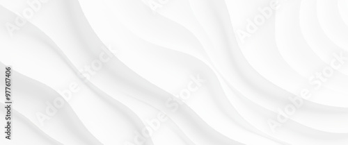 White wave lines abstract background design. Digital white wave curve sculpture abstract graphic poster. white wave curve lines banner background design. White wave modern abstract background design.	