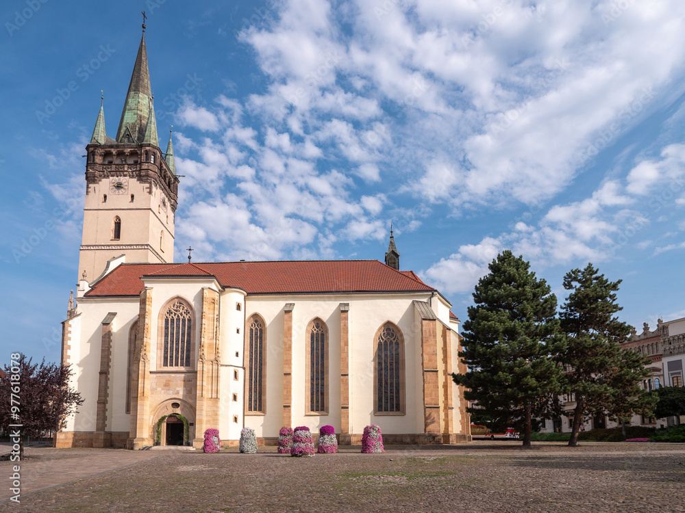Obraz premium The co-cathedral of St. Nicholas in Prešov is one of the oldest and most important churches in Slovakia. It is one of the most beautiful monumental buildings of the late Gothic period.