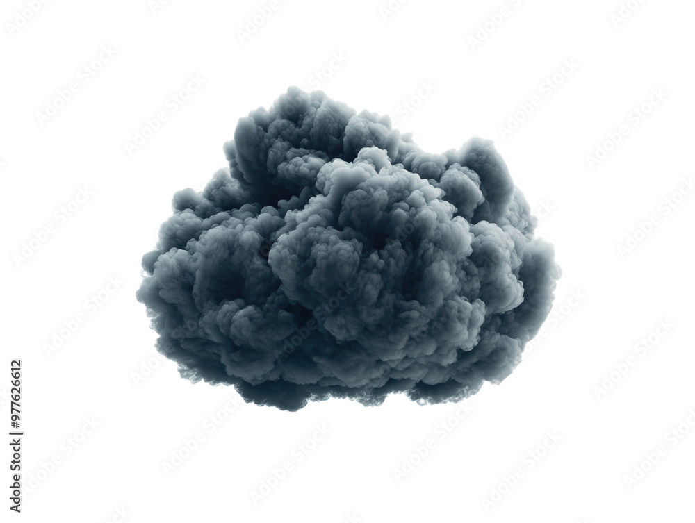 Dramatic smoke explosion with dark clouds on white background. PNG transparent. Dramatic smoke explosion with dark clouds on white background. PNG transparent.