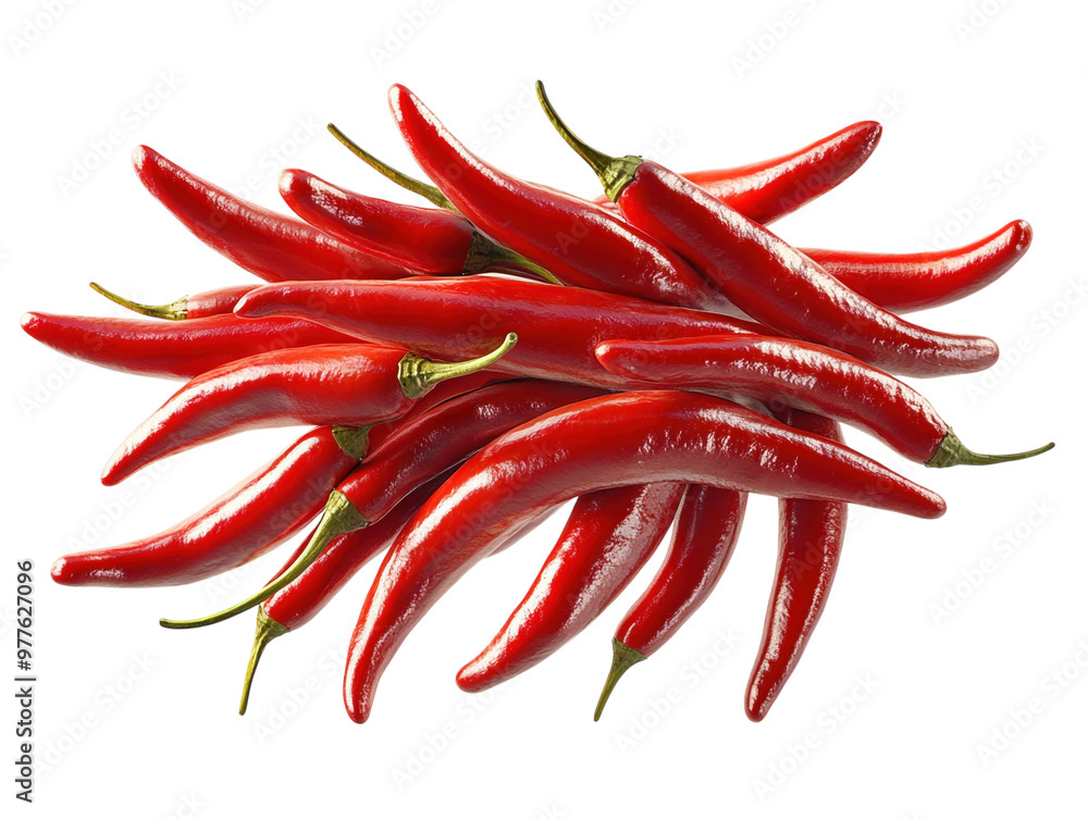 Floating red chili peppers on white background. PNG transparent. Floating red chili peppers on white background. PNG transparent.