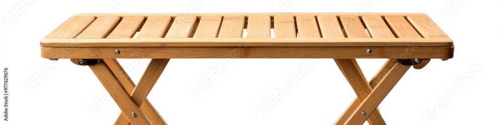 Folding Table. White Background. Furniture Isolated for Backyard Decor Folding Table. White Background. Furniture Isolated for Backyard Decor