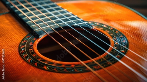 Close-up of Acoustic Guitar