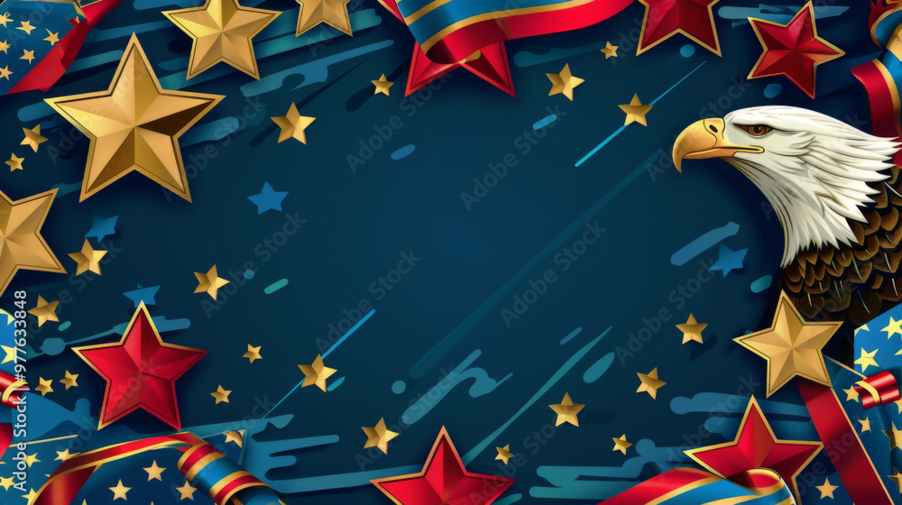 Patriotic Stars and Eagle Banner Patriotic Stars and Eagle Banner