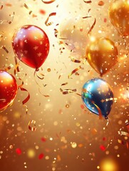 2025 Happy New Year Background