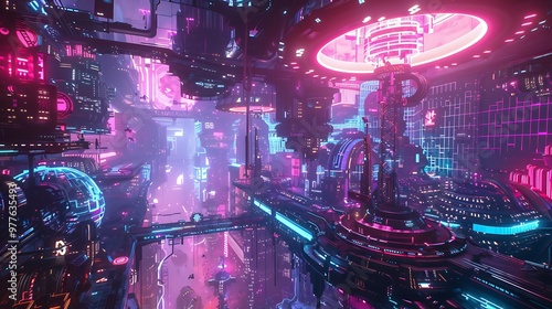 background with glowing lights