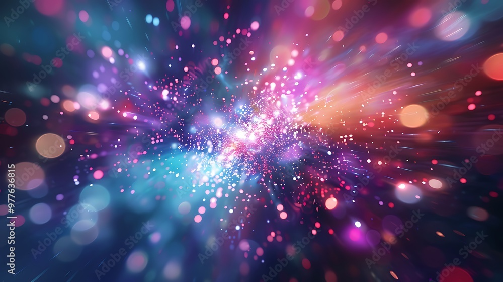 Fototapeta premium Dynamic Energy Flow: Abstract 3D Design