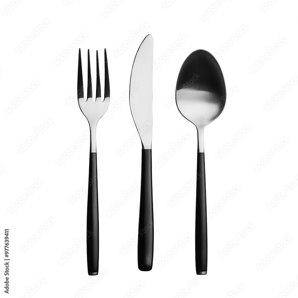 Vibrant and modern cutlery set featuring a colorful design, perfect for stylish dining experiences and contemporary table settings, PNG, transparent, No background Vibrant and modern cutlery set featuring a colorful design, perfect for stylish dining experiences and contemporary table settings, PNG, transparent, No background