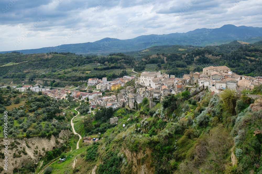 The countryside surrounding Tursi, in Basilicata, is characterized by hills, lush valleys and centuries-old olive groves. The area is known for its tranquil atmosphere and stunning natural beauty The countryside surrounding Tursi, in Basilicata, is characterized by hills, lush valleys and centuries-old olive groves. The area is known for its tranquil atmosphere and stunning natural beauty