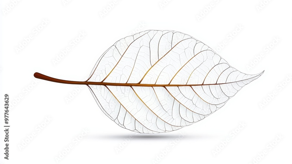 Intricate Leaf Skeleton Veins Emphasizing Organic Minimalism Intricate Leaf Skeleton Veins Emphasizing Organic Minimalism