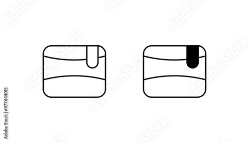 Pads icon design with white background stock illustration