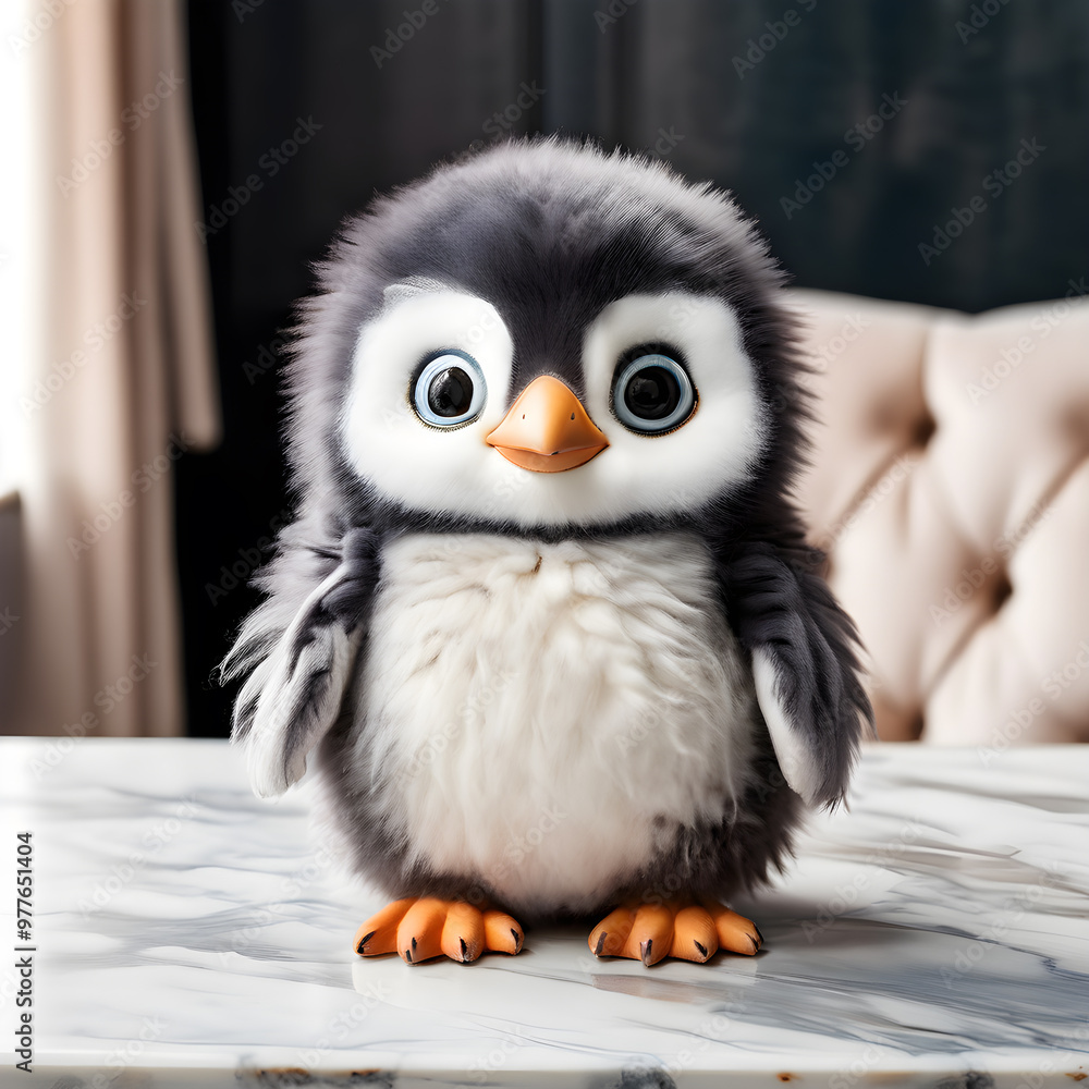 Fototapeta premium Penguin Fur Toy