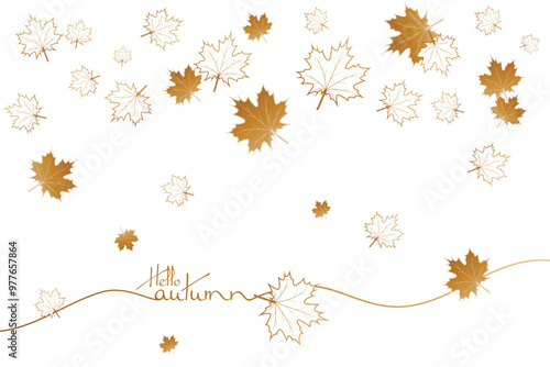 Obraz na płótnie Autumn background illustration vector. Flat background of autumn. Autumn banner. w salonie
