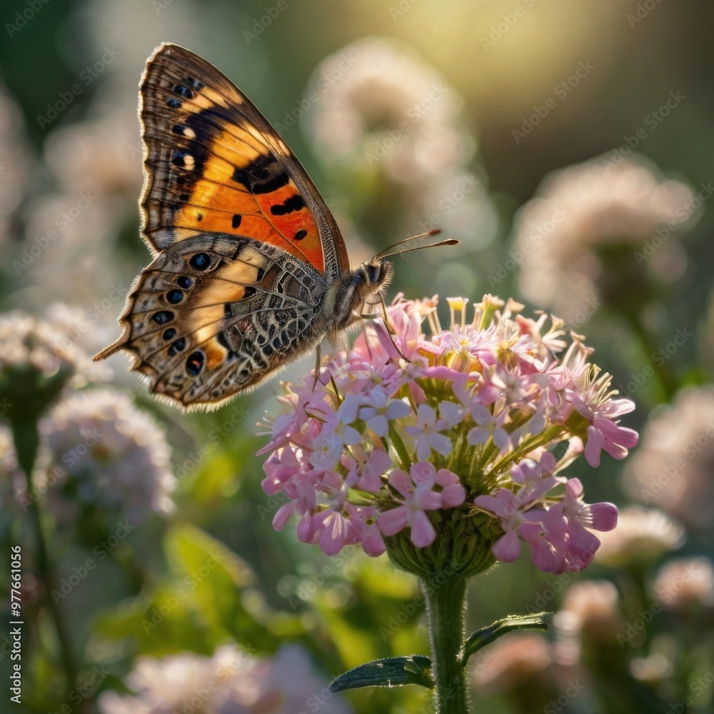 Obraz premium butterfly on flower