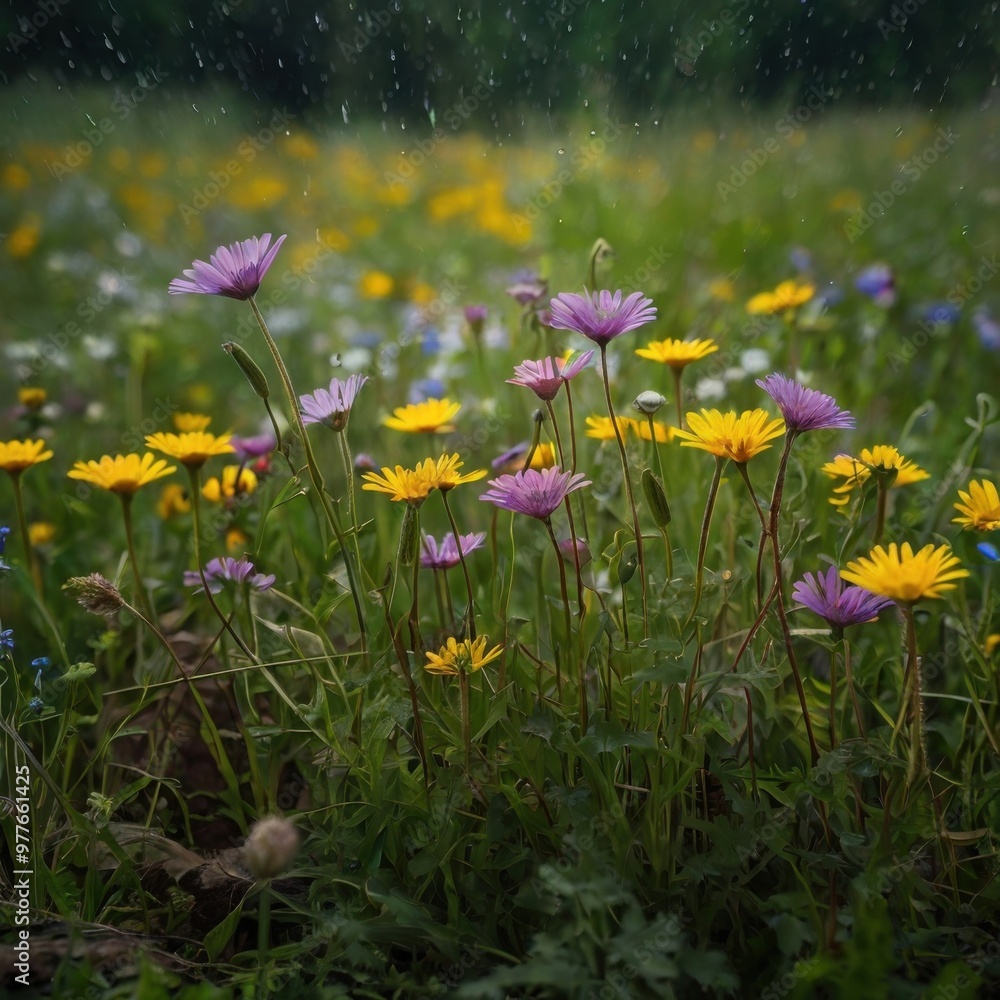 Fototapeta premium flowers in the meadow