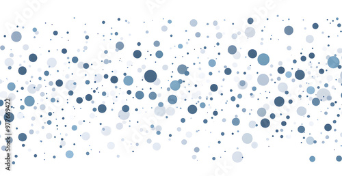 Minimalist Blue Gradient Dot Pattern on a White Background