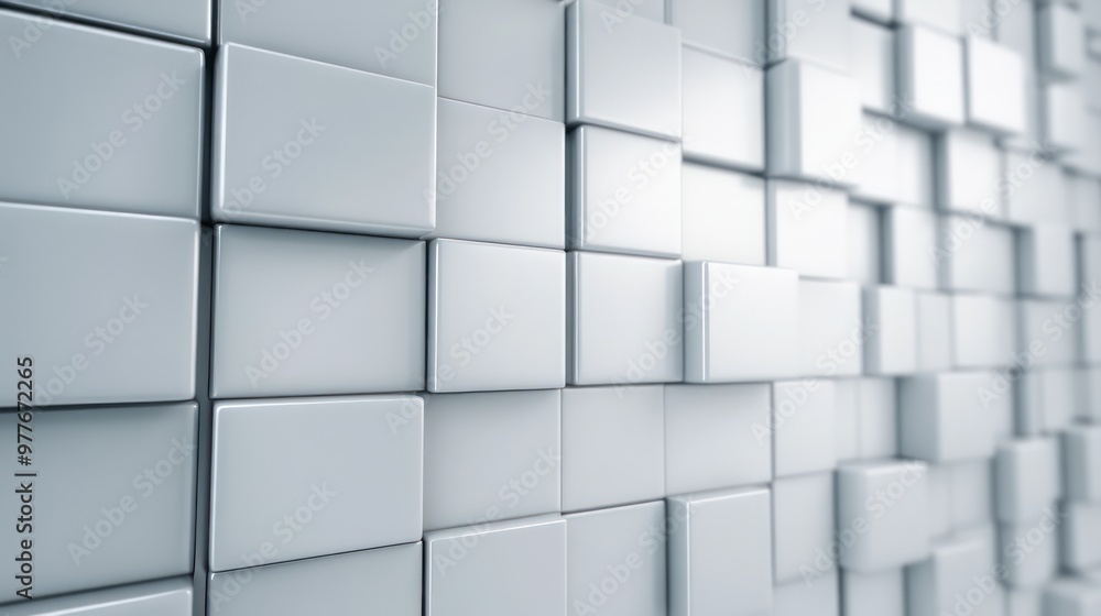 A wall made of white blocks with a white background. The blocks are arranged in a way that creates a sense of depth and texture. The image evokes a feeling of modernity and simplicity A wall made of white blocks with a white background. The blocks are arranged in a way that creates a sense of depth and texture. The image evokes a feeling of modernity and simplicity