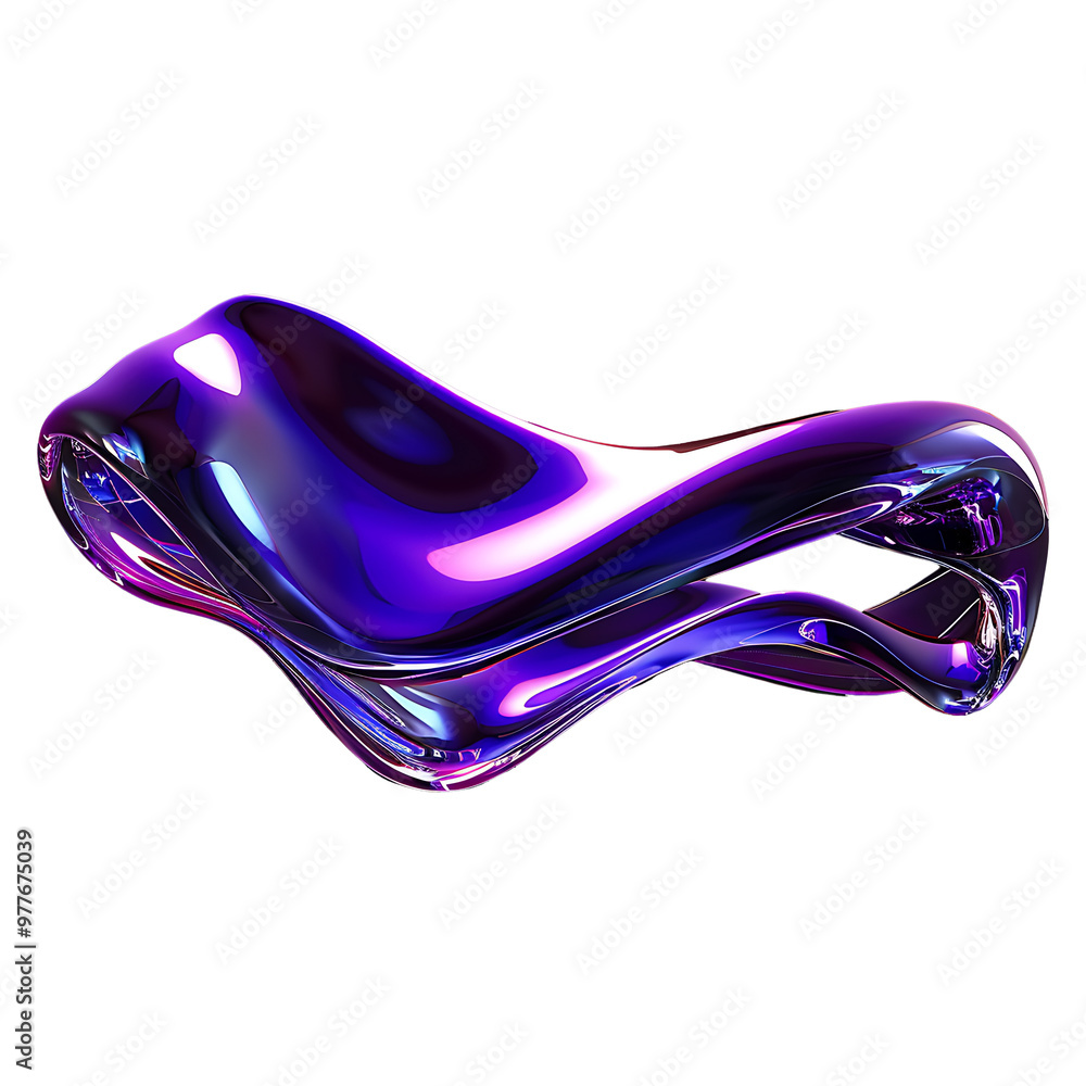 3D Colorful liquid, in shades of purple and blue, transparent background, PNG 3D Colorful liquid, in shades of purple and blue, transparent background, PNG