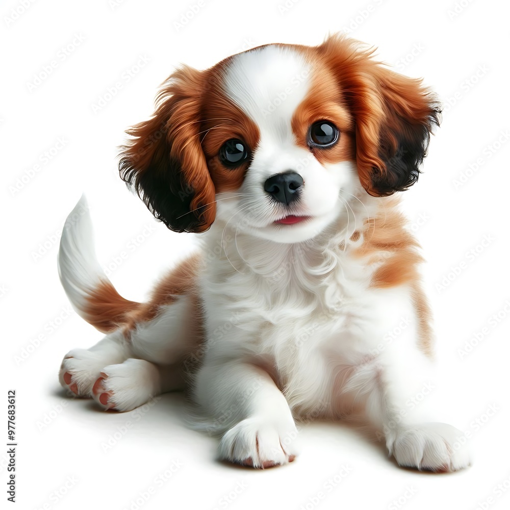 Adorable Christmas puppies in festive outfits for holiday designs Adorable Christmas puppies in festive outfits for holiday designs
