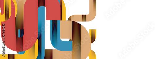 Lines, abstract letter style design background. Geometric vector Illustration For Wallpaper, Banner, Background, Card, Book Illustration, landing page