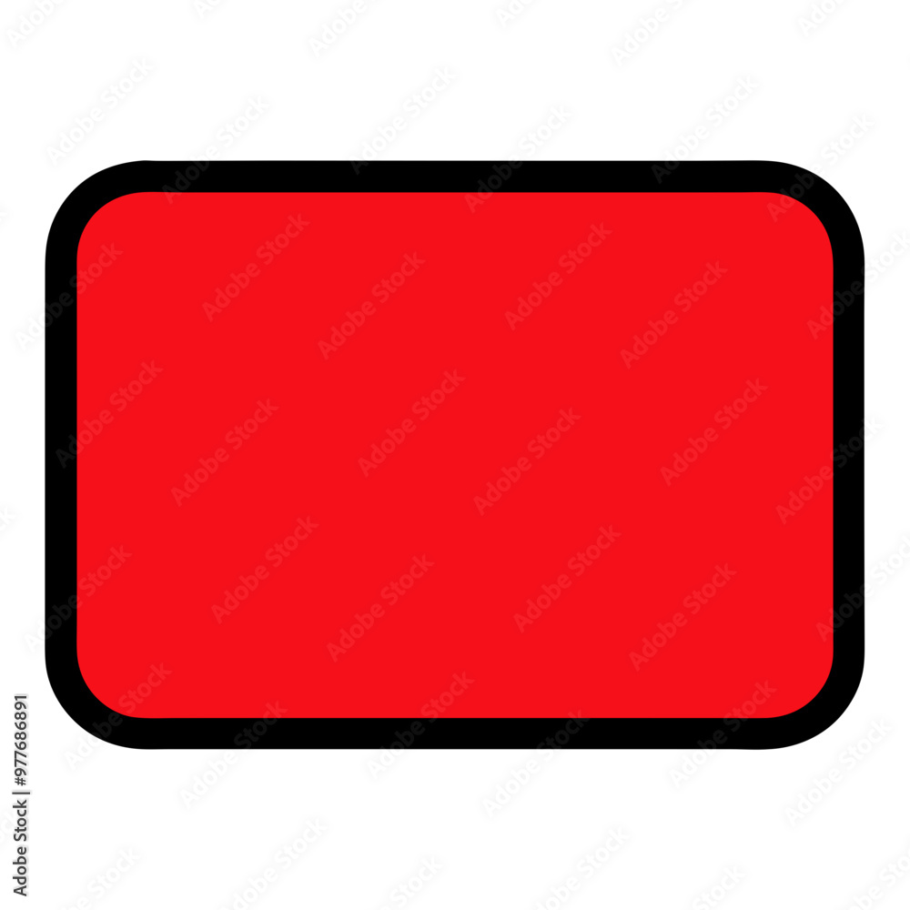 red square with a black frame vector isolated no background red square with a black frame vector isolated no background
