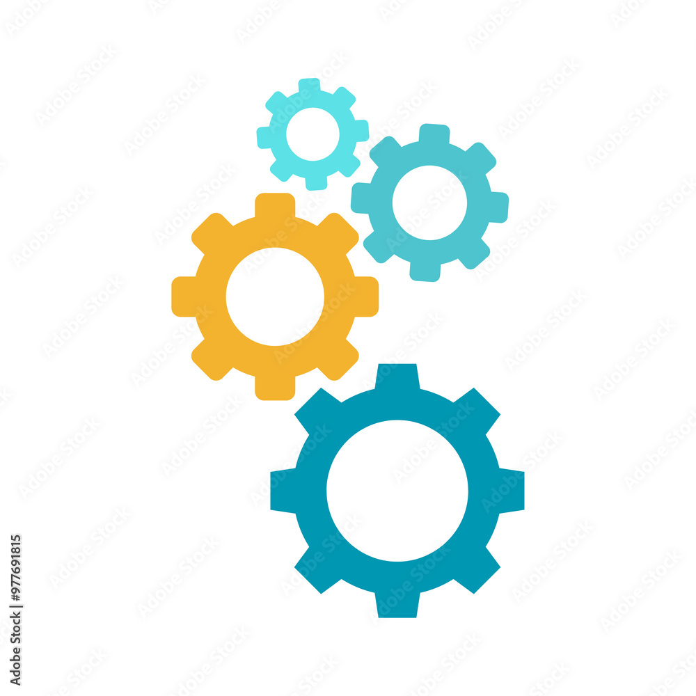 Gear Wheels Icon Set Design PNG Gear Wheels Icon Set Design PNG