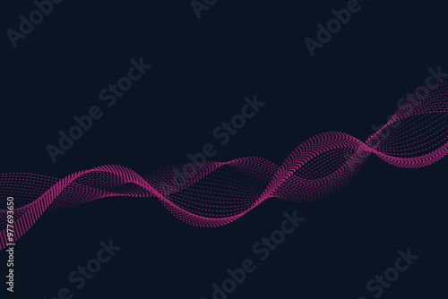 Abstract vector background with flowing waves. EPS10