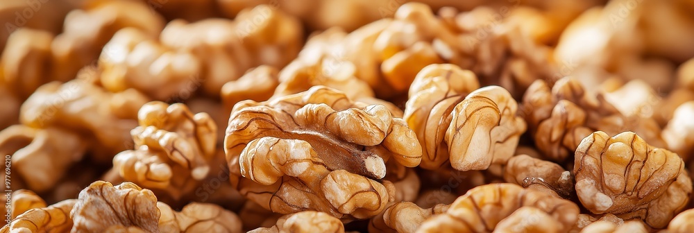 Detailed close-up of different walnuts piled together, showcasing natural textures and patterns. Detailed close-up of different walnuts piled together, showcasing natural textures and patterns.