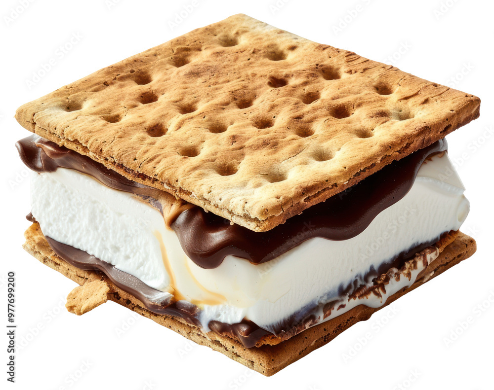 PNG Delicious gooey chocolate marshmallow treat PNG Delicious gooey chocolate marshmallow treat
