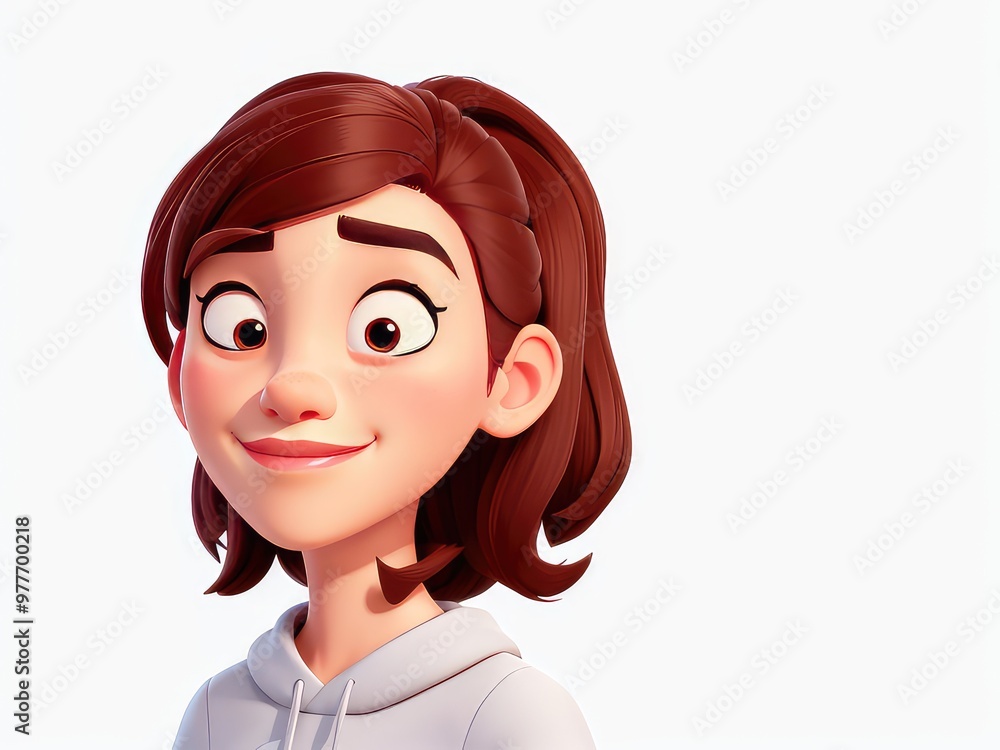 3d girl cartoon illustration,3d cartoon 3d girl cartoon illustration,3d cartoon