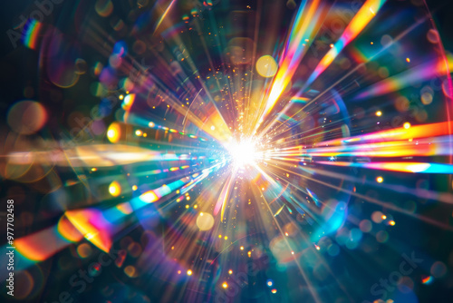 Wallpaper Mural A colorful light with a bright white center Torontodigital.ca