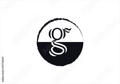 Letter G logo initial design template