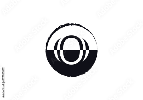 Letter O logo initial design template