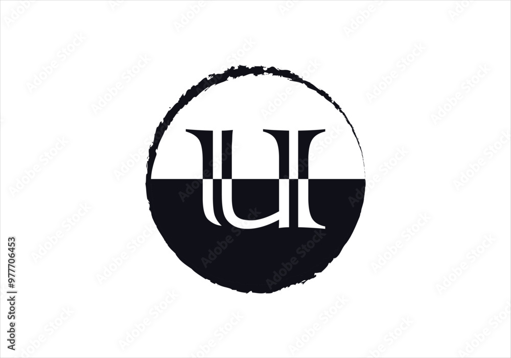 Fototapeta premium Letter U logo initial design template