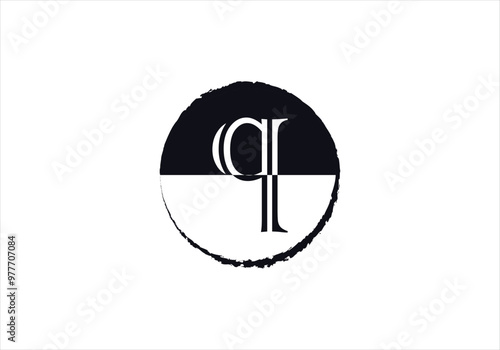 Letter Q logo initial design template