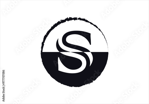 Letter S logo initial design template