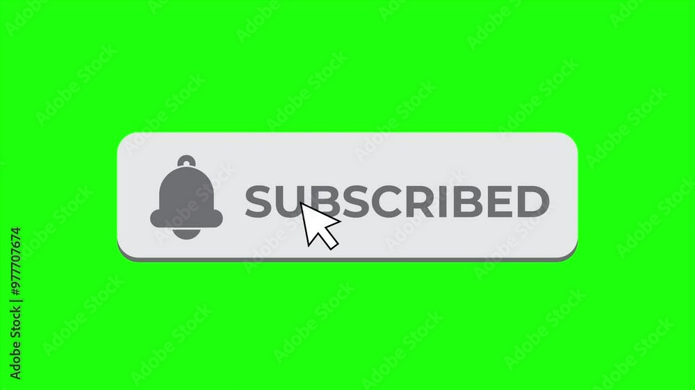Red button subscribe of channel animation. Subscribe button in flat ...