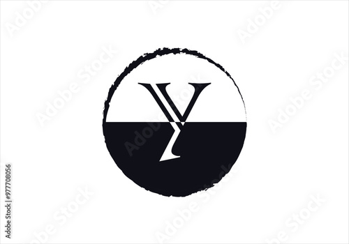 Letter Y logo initial design template