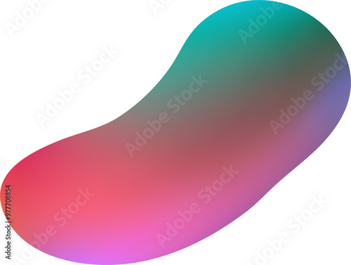 Abstract 3D shape gradient element