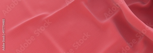 Elegant drapery of delicate burgundy fabric. 