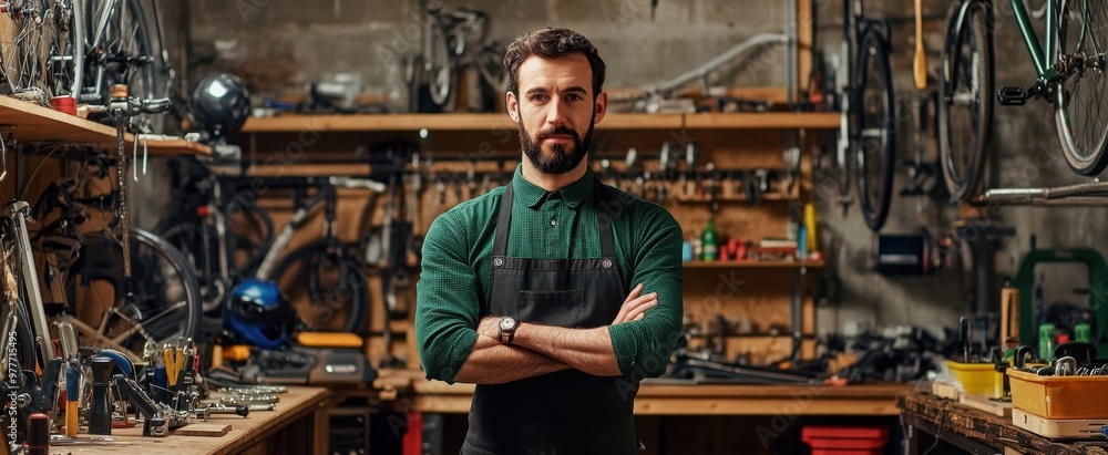 The Mechanic In His Workshop The Mechanic In His Workshop